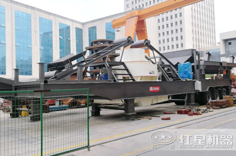移動式制砂機，轉(zhuǎn)場方便的河石制砂機